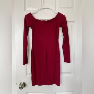 Red MIDI Fashion Nova dress in size medium!